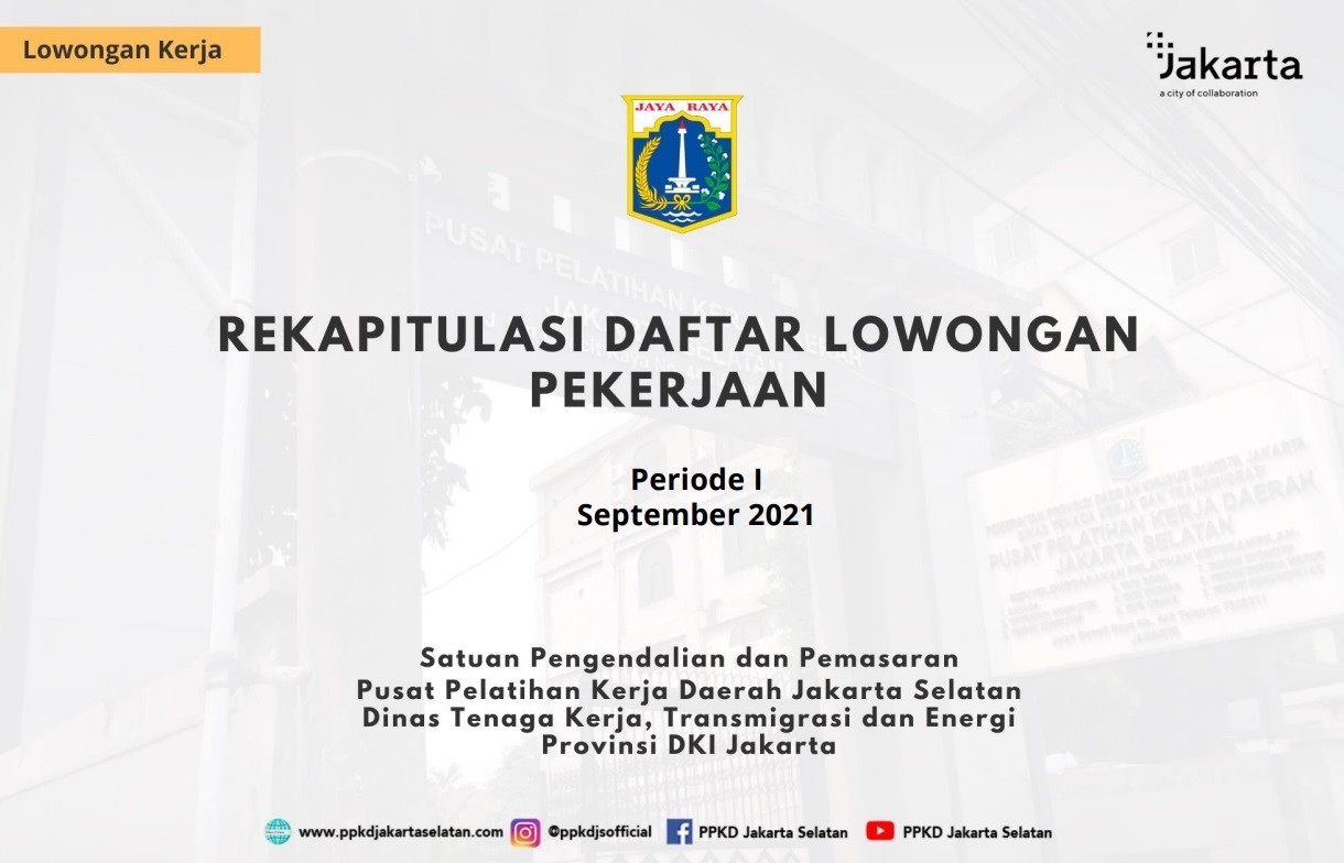 REKAPITULASI DAFTAR LOWONGAN PEKERJAAN