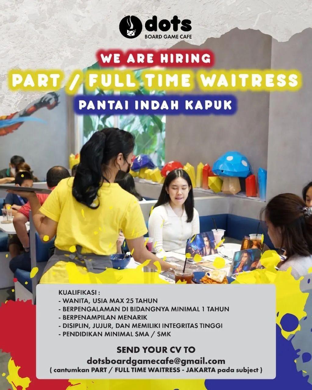 LOKER WAITRESS PART/FULL TIME